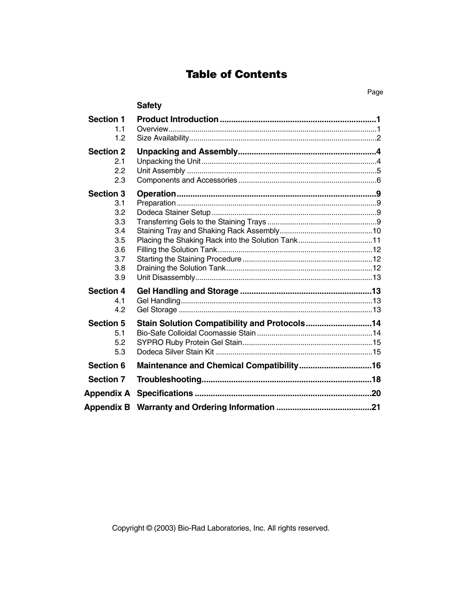 Bio-Rad High-Throughput Dodeca™ Gel Stainers User Manual | Page 2 / 26