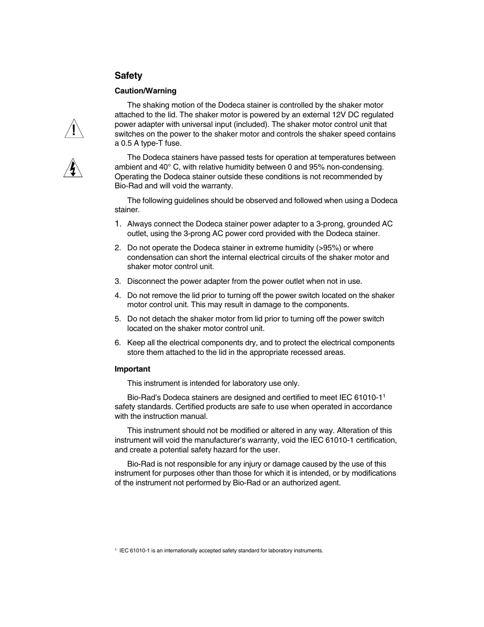 Bio-Rad High-Throughput Dodeca™ Gel Stainers User Manual | Page 3 / 26