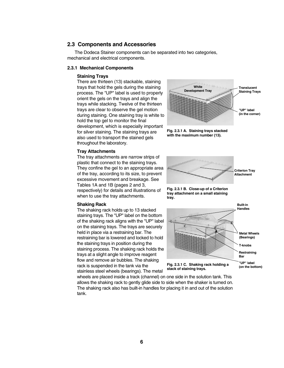 3 components and accessories | Bio-Rad High-Throughput Dodeca™ Gel Stainers User Manual | Page 9 / 26