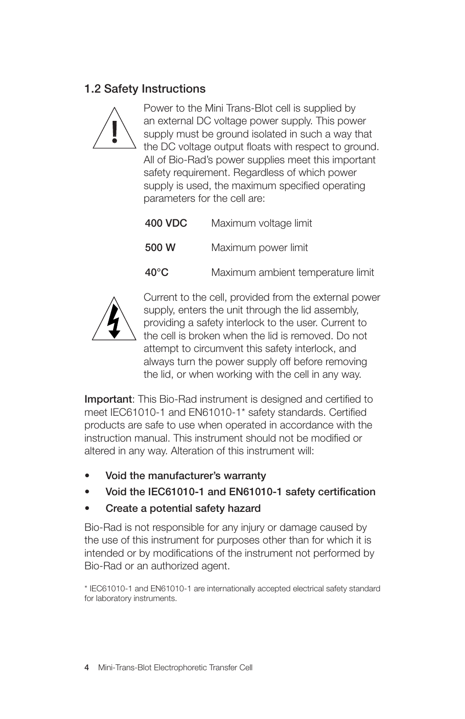 Bio-Rad Mini Trans-Blot® Cell User Manual | Page 10 / 40