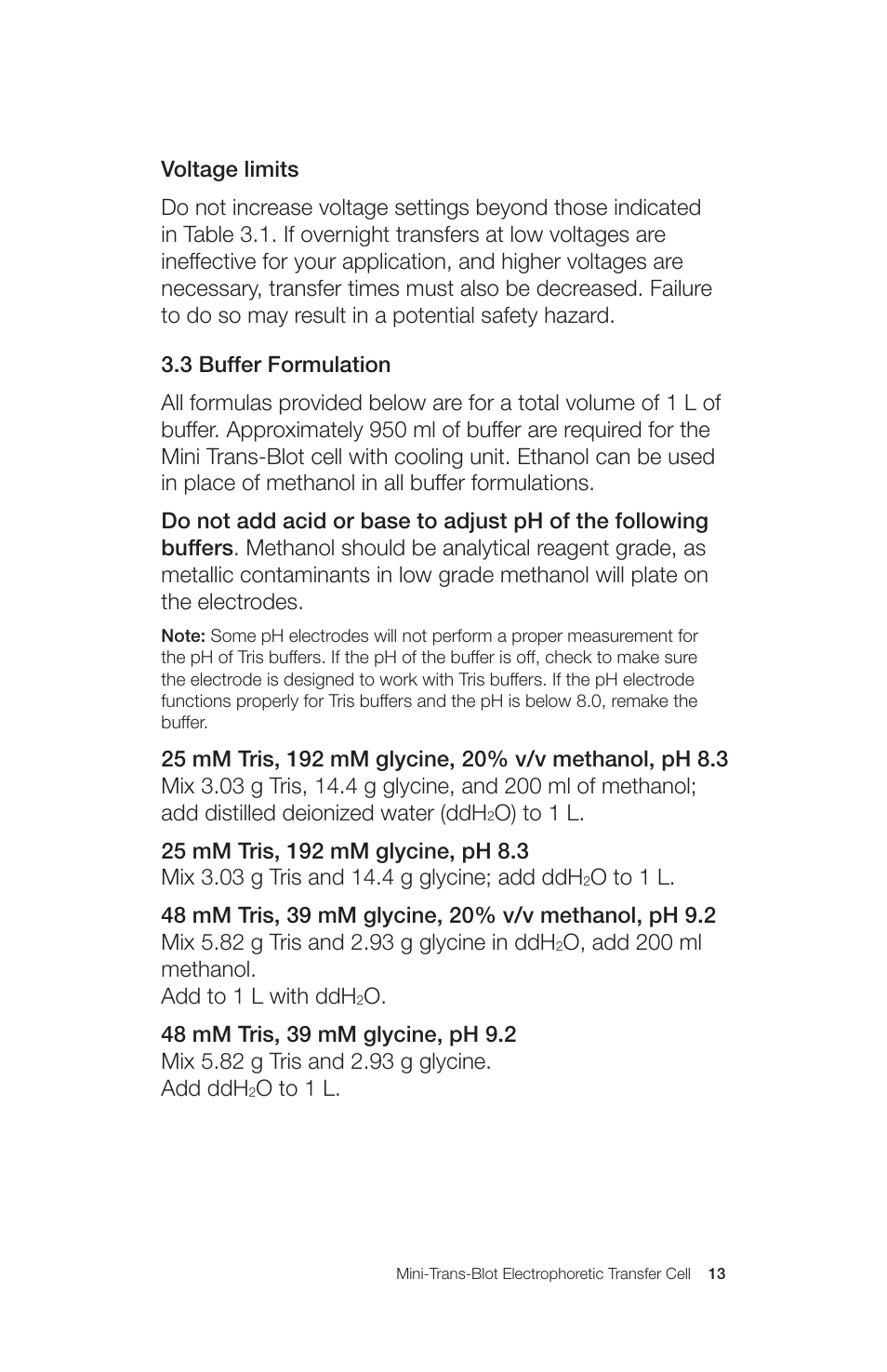 Bio-Rad Mini Trans-Blot® Cell User Manual | Page 19 / 40