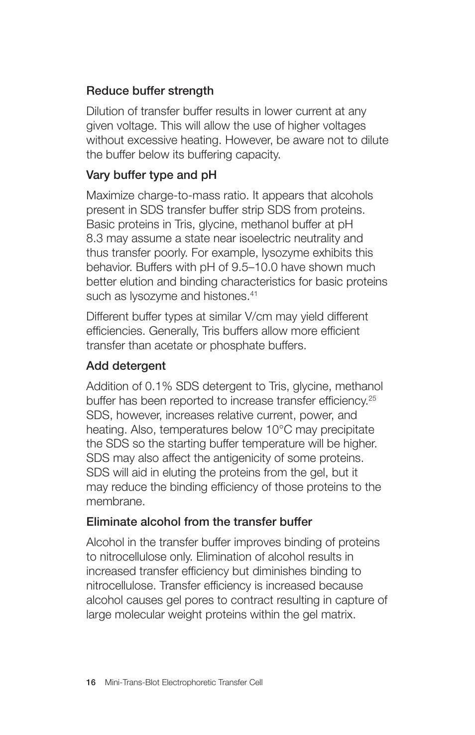 Bio-Rad Mini Trans-Blot® Cell User Manual | Page 22 / 40