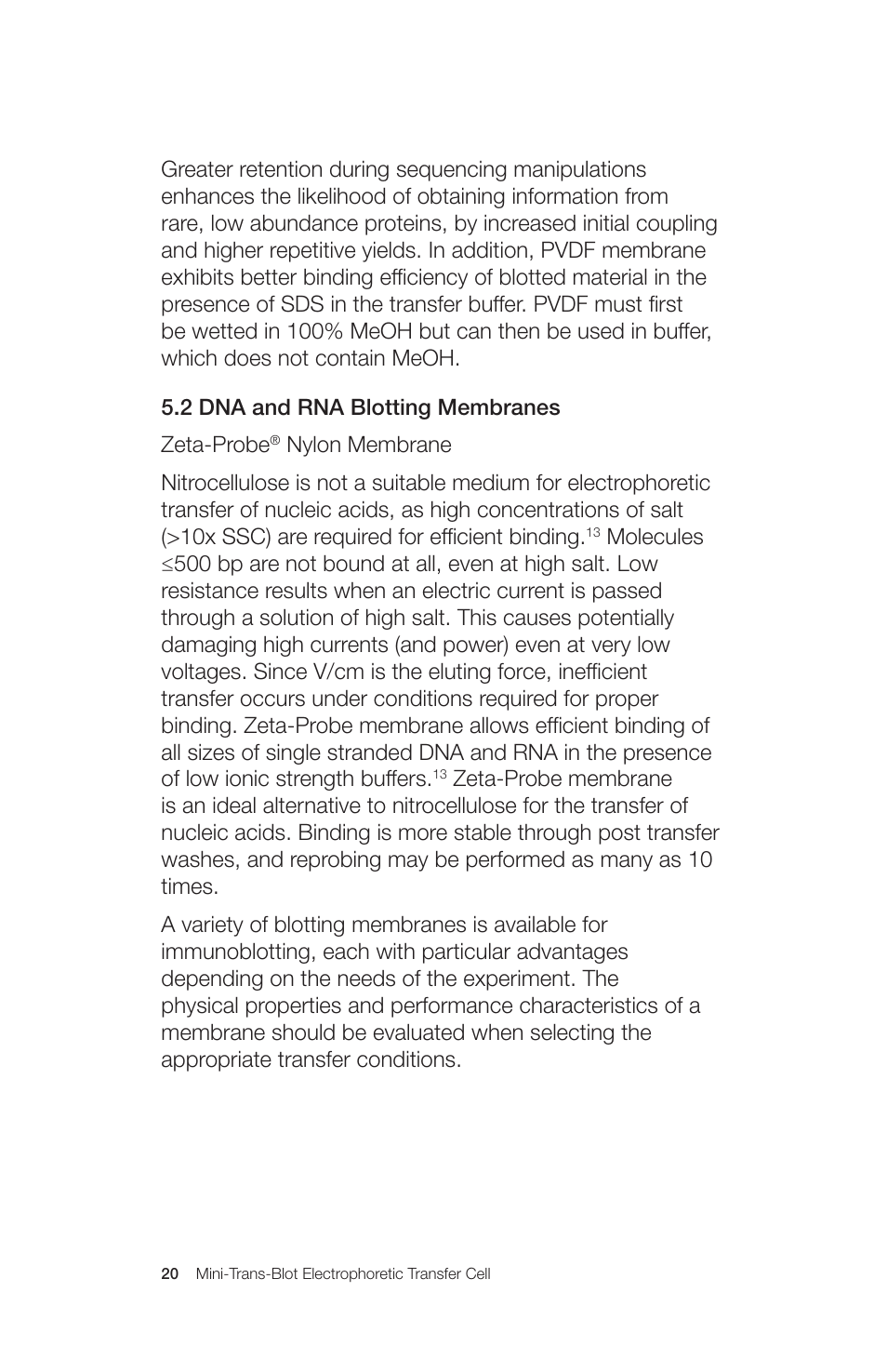 Bio-Rad Mini Trans-Blot® Cell User Manual | Page 26 / 40