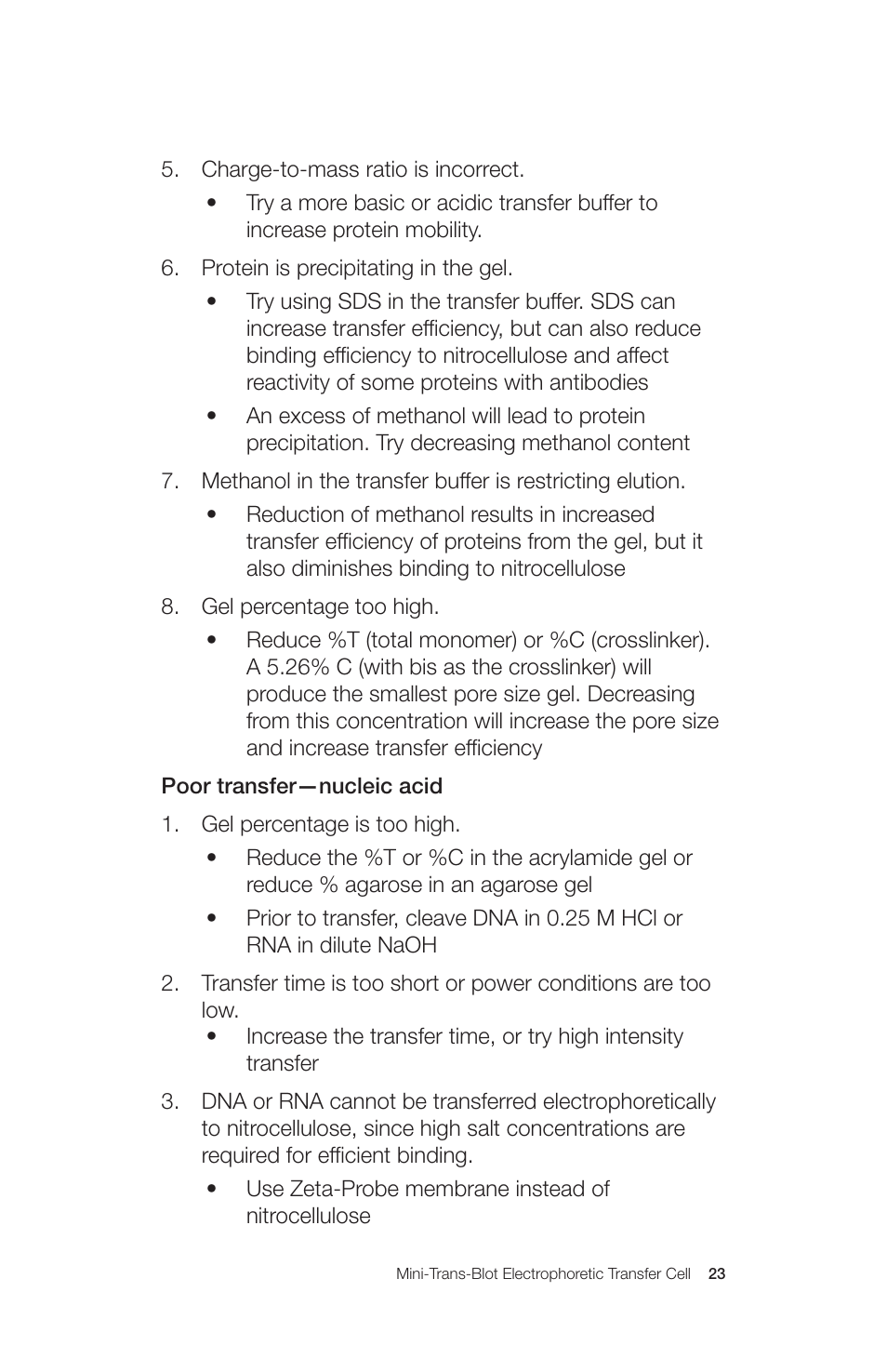 Bio-Rad Mini Trans-Blot® Cell User Manual | Page 29 / 40
