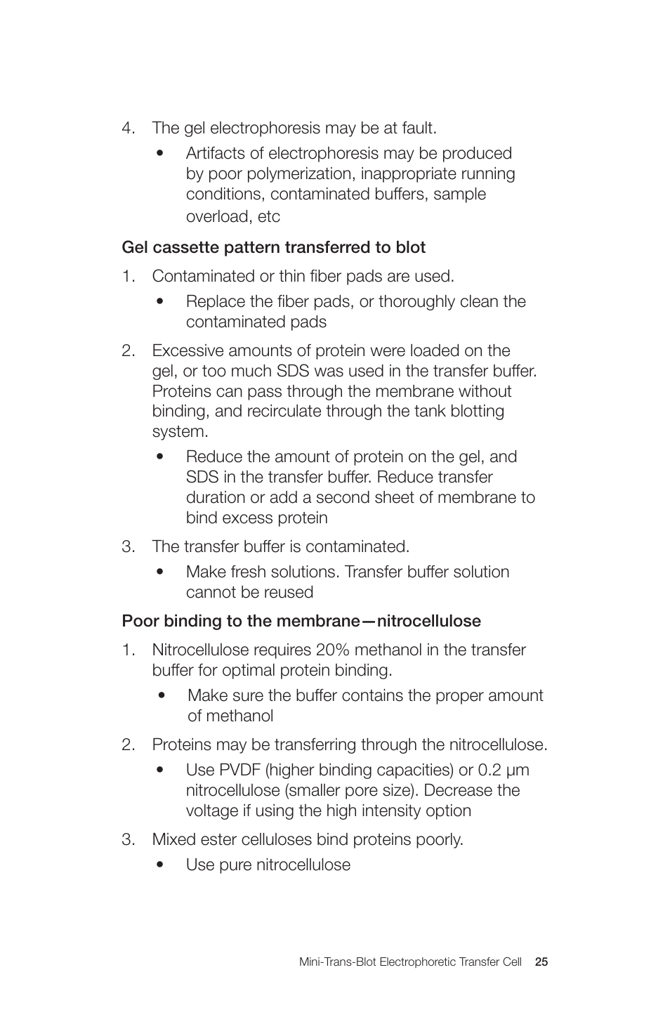 Bio-Rad Mini Trans-Blot® Cell User Manual | Page 31 / 40