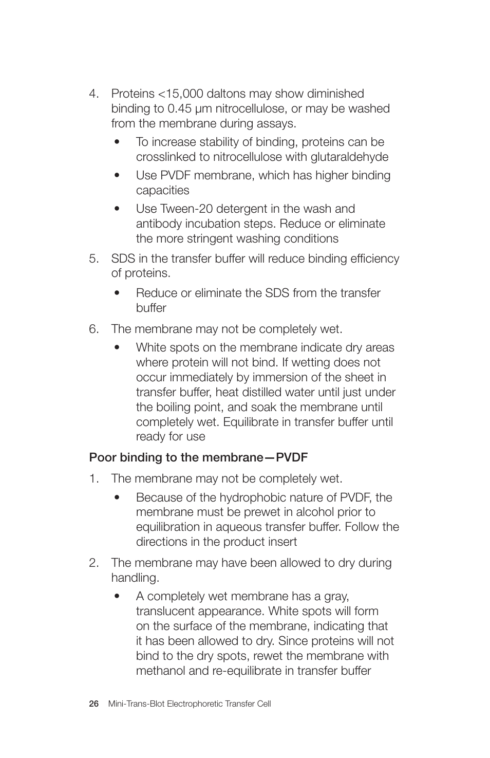 Bio-Rad Mini Trans-Blot® Cell User Manual | Page 32 / 40