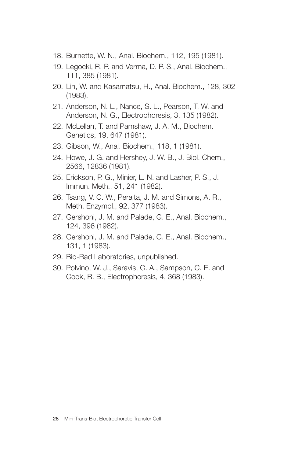Bio-Rad Mini Trans-Blot® Cell User Manual | Page 34 / 40
