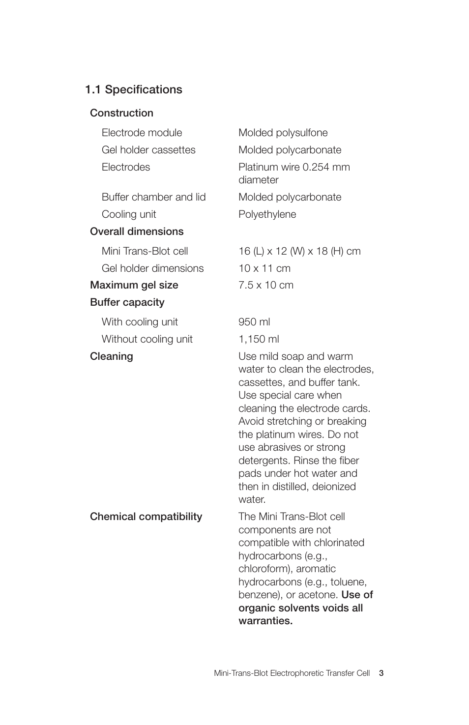 Bio-Rad Mini Trans-Blot® Cell User Manual | Page 9 / 40