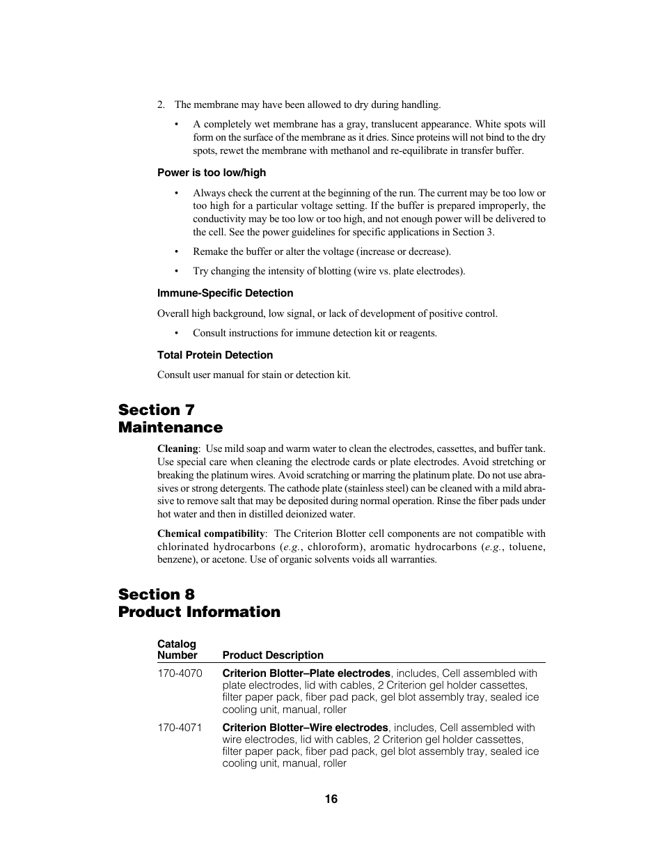 Bio-Rad Criterion™ Blotter User Manual | Page 18 / 22