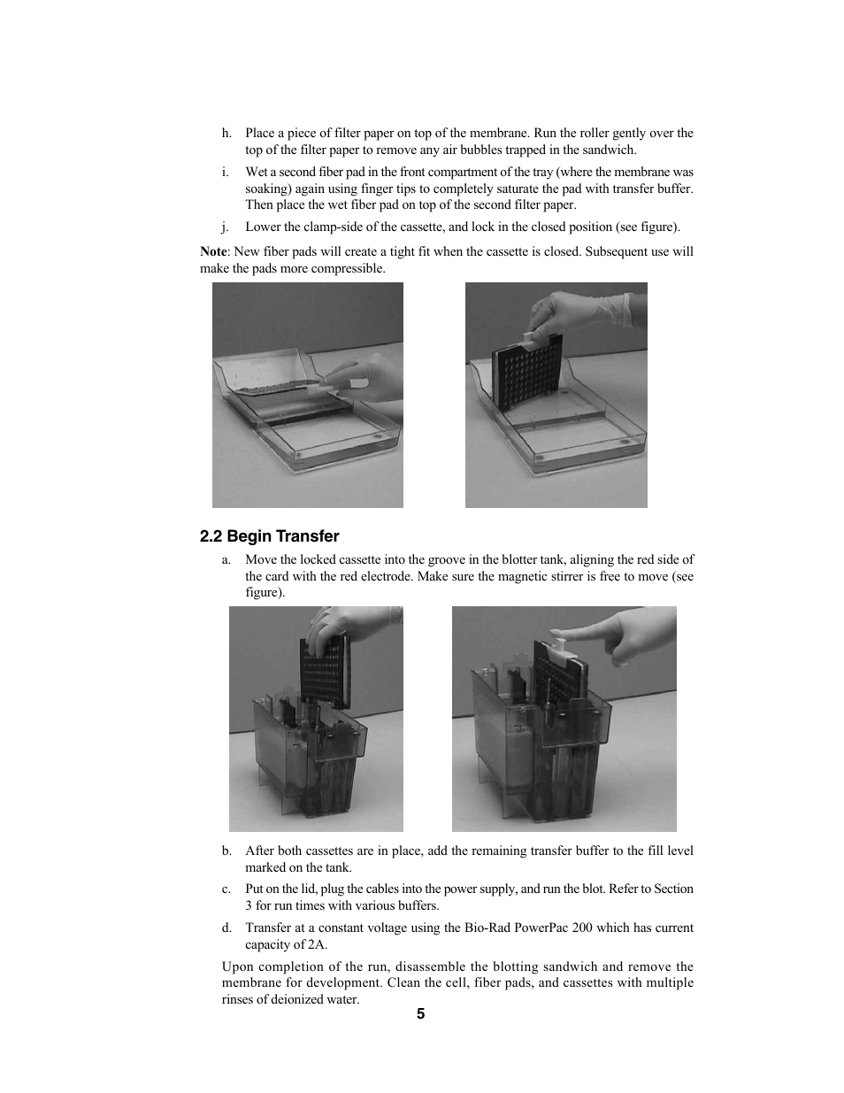 Bio-Rad Criterion™ Blotter User Manual | Page 7 / 22