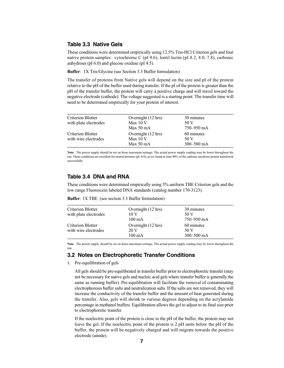 Bio-Rad Criterion™ Blotter User Manual | Page 9 / 22