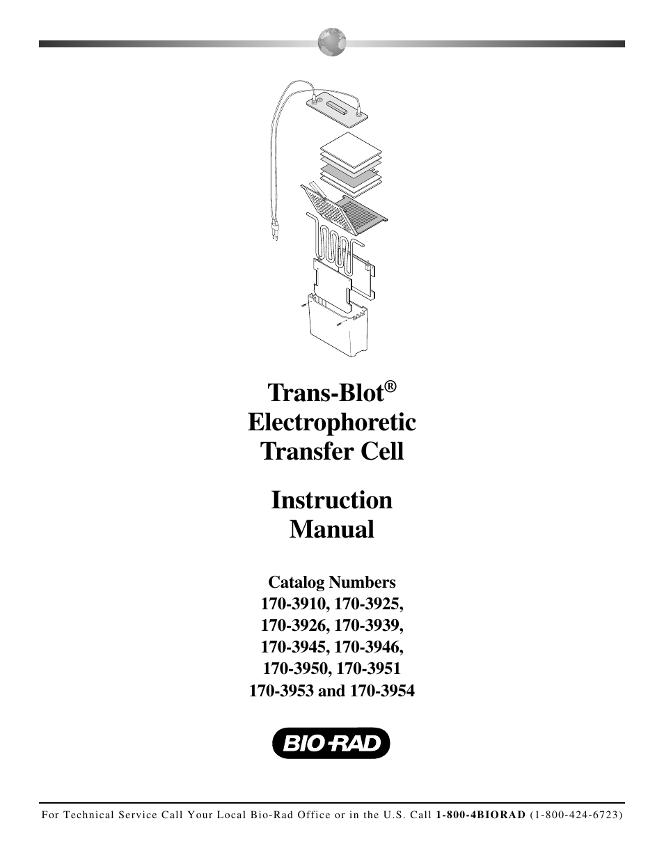 Bio-Rad Trans-Blot® Cell User Manual | 27 pages