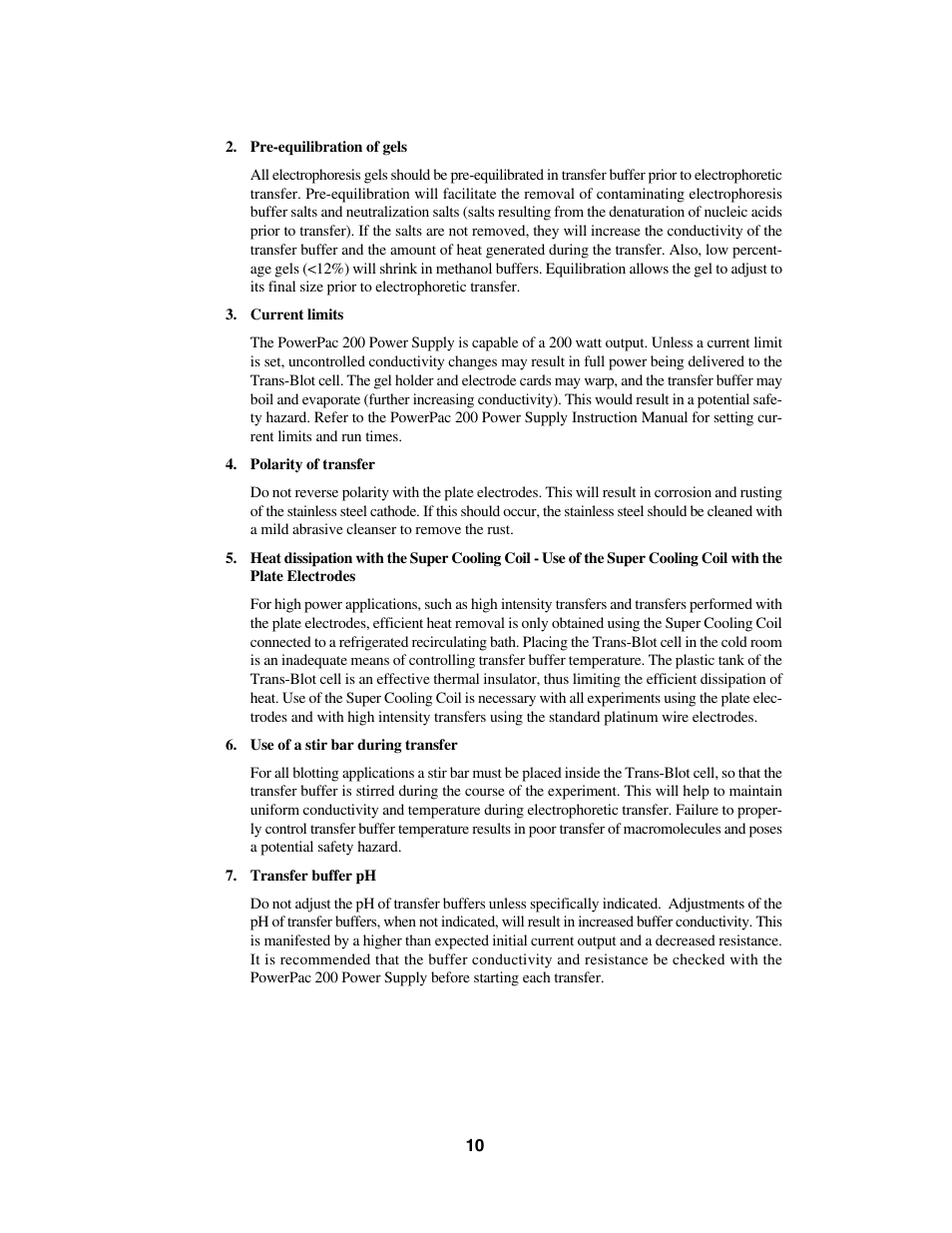 Bio-Rad Trans-Blot® Cell User Manual | Page 13 / 27