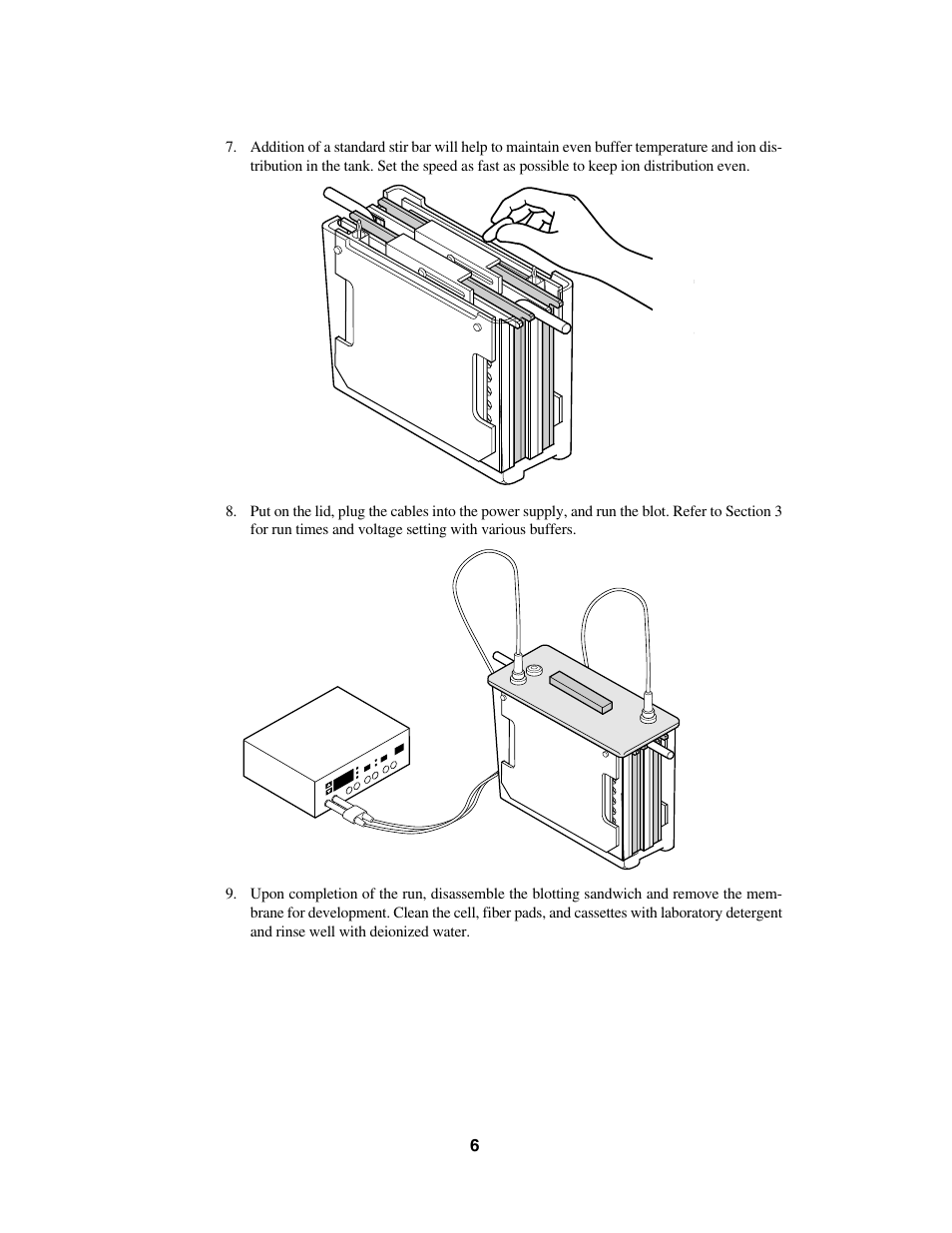 Bio-Rad Trans-Blot® Cell User Manual | Page 9 / 27