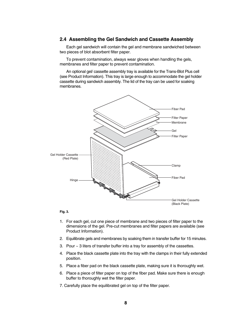 Bio-Rad Trans-Blot® Plus Cell User Manual | Page 10 / 34