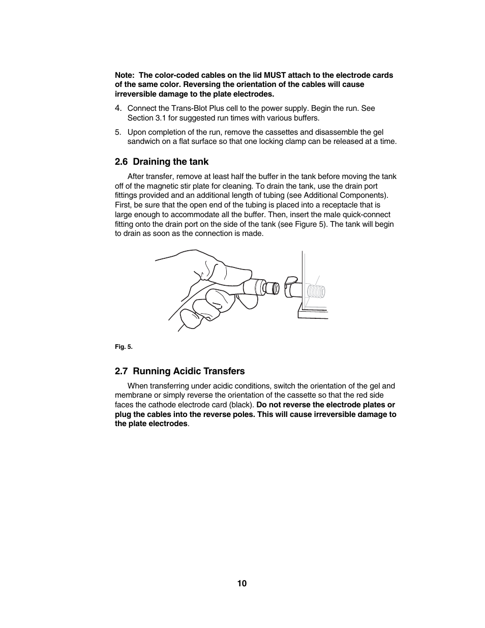 Bio-Rad Trans-Blot® Plus Cell User Manual | Page 12 / 34