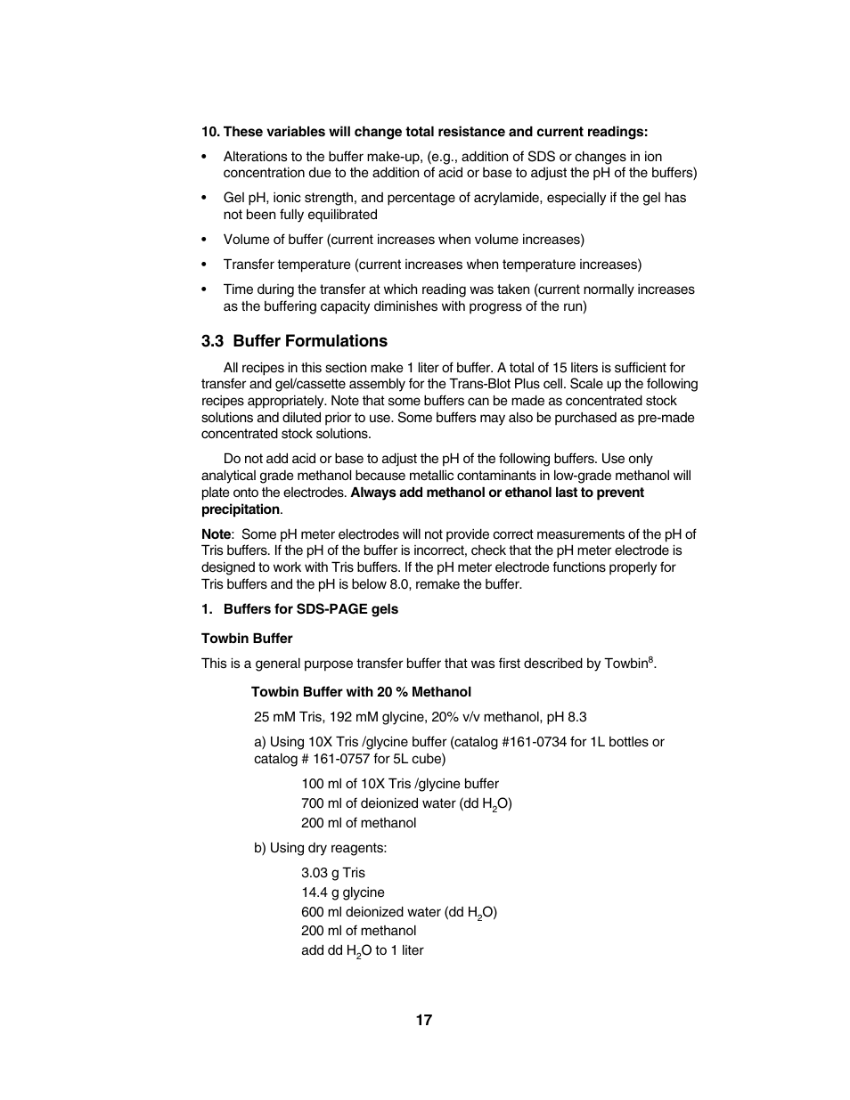 Bio-Rad Trans-Blot® Plus Cell User Manual | Page 19 / 34