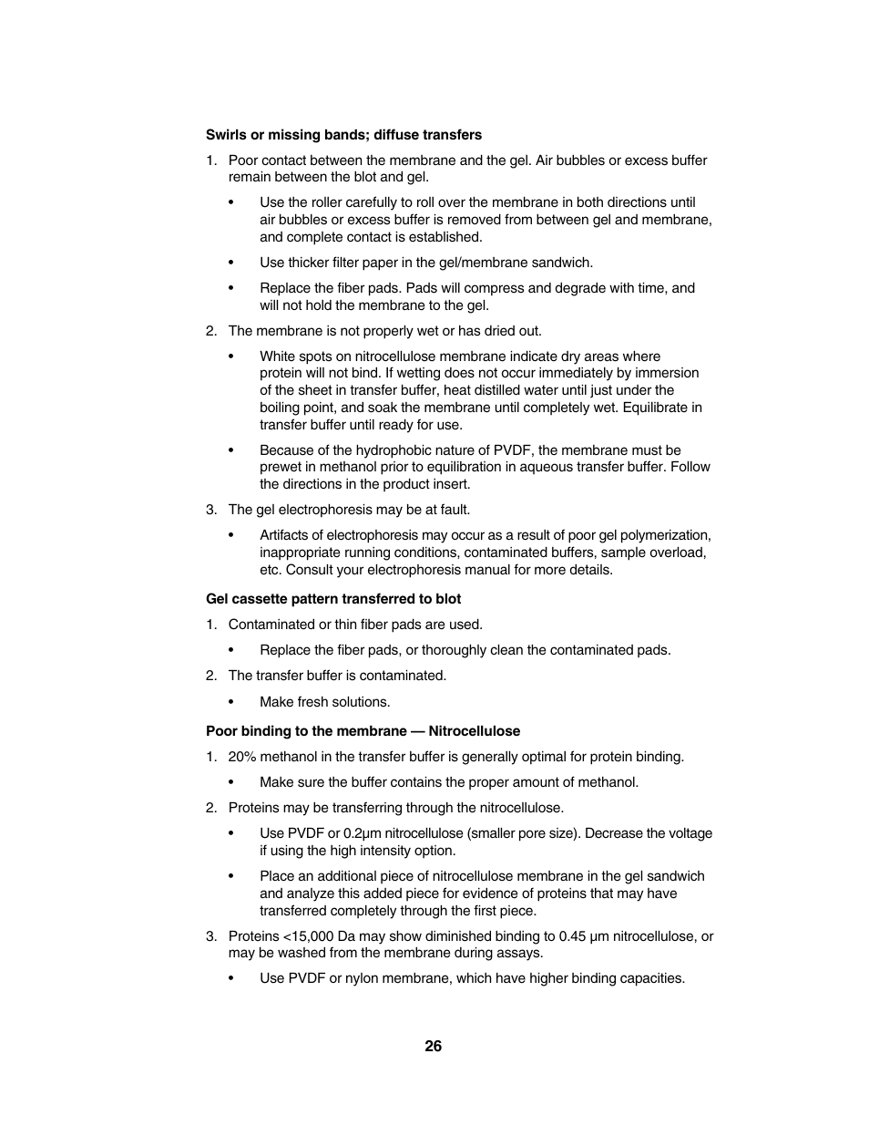 Bio-Rad Trans-Blot® Plus Cell User Manual | Page 28 / 34