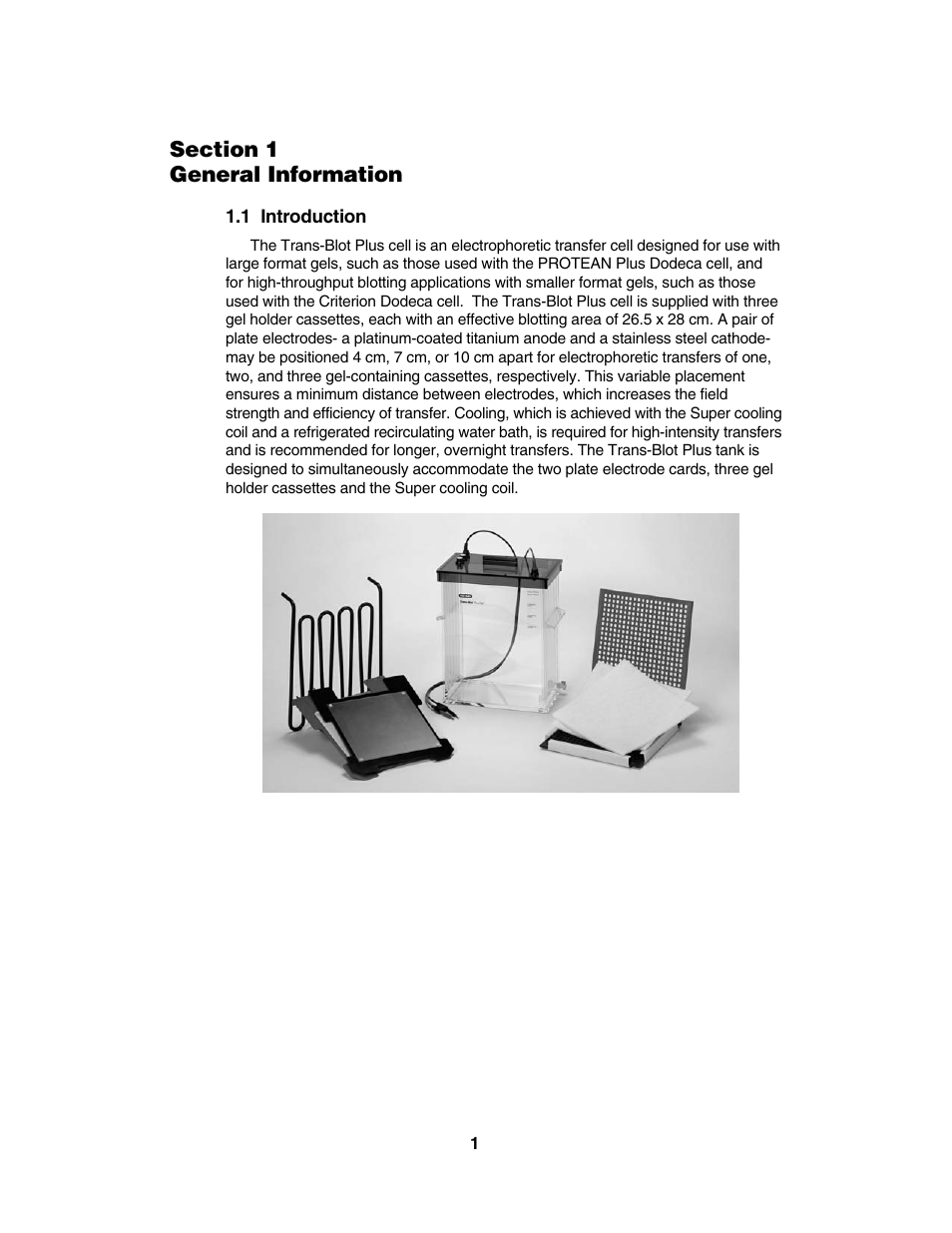 Bio-Rad Trans-Blot® Plus Cell User Manual | Page 3 / 34