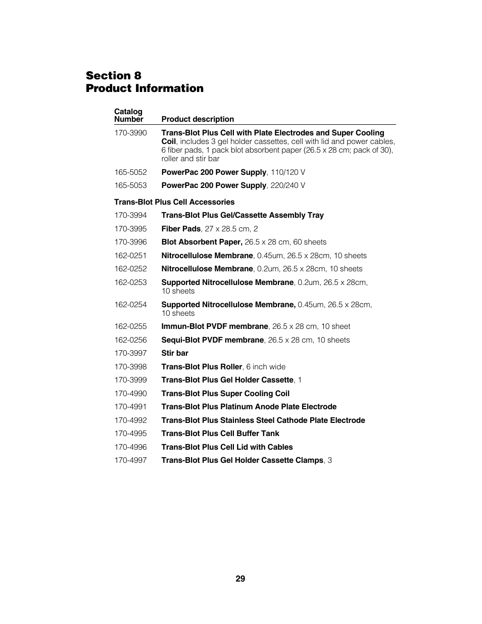 Bio-Rad Trans-Blot® Plus Cell User Manual | Page 31 / 34