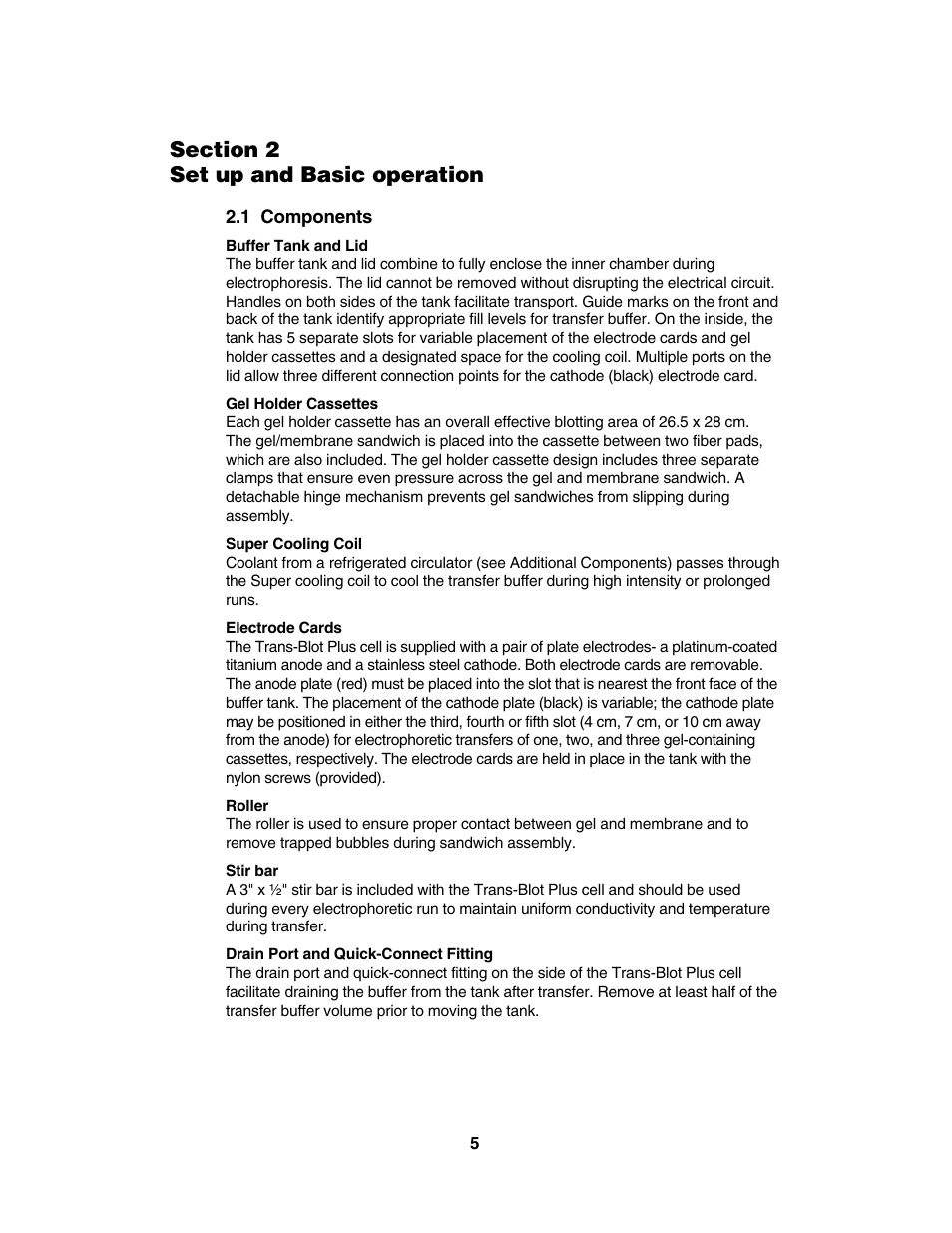 Bio-Rad Trans-Blot® Plus Cell User Manual | Page 7 / 34