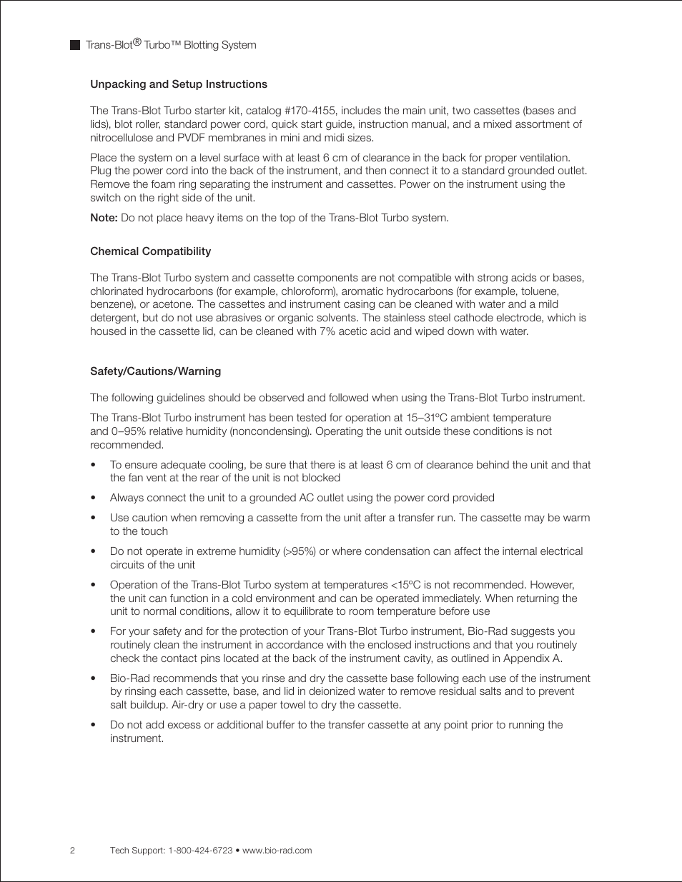 Bio-Rad Trans-Blot® Turbo™ Transfer System User Manual | Page 14 / 40
