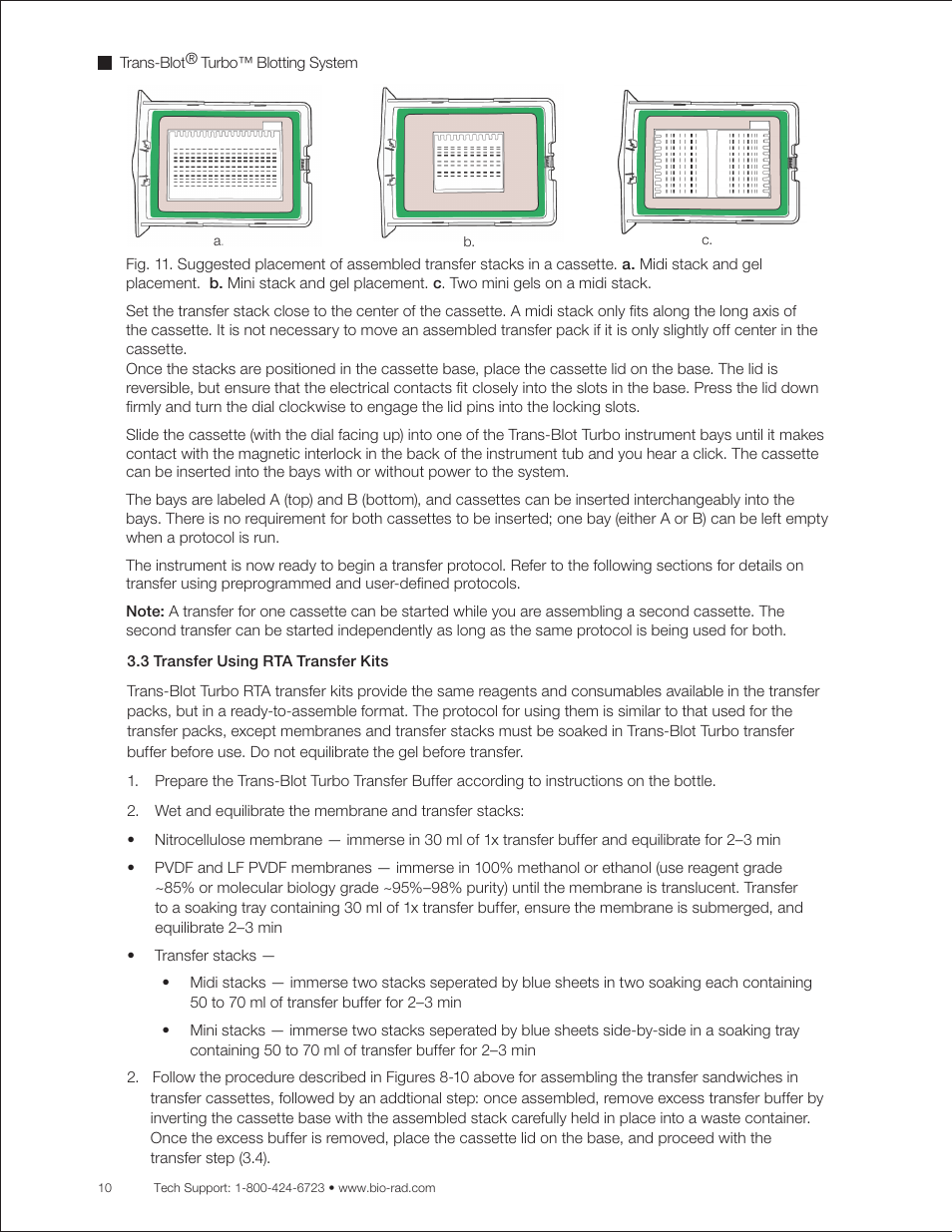 Bio-Rad Trans-Blot® Turbo™ Transfer System User Manual | Page 22 / 40
