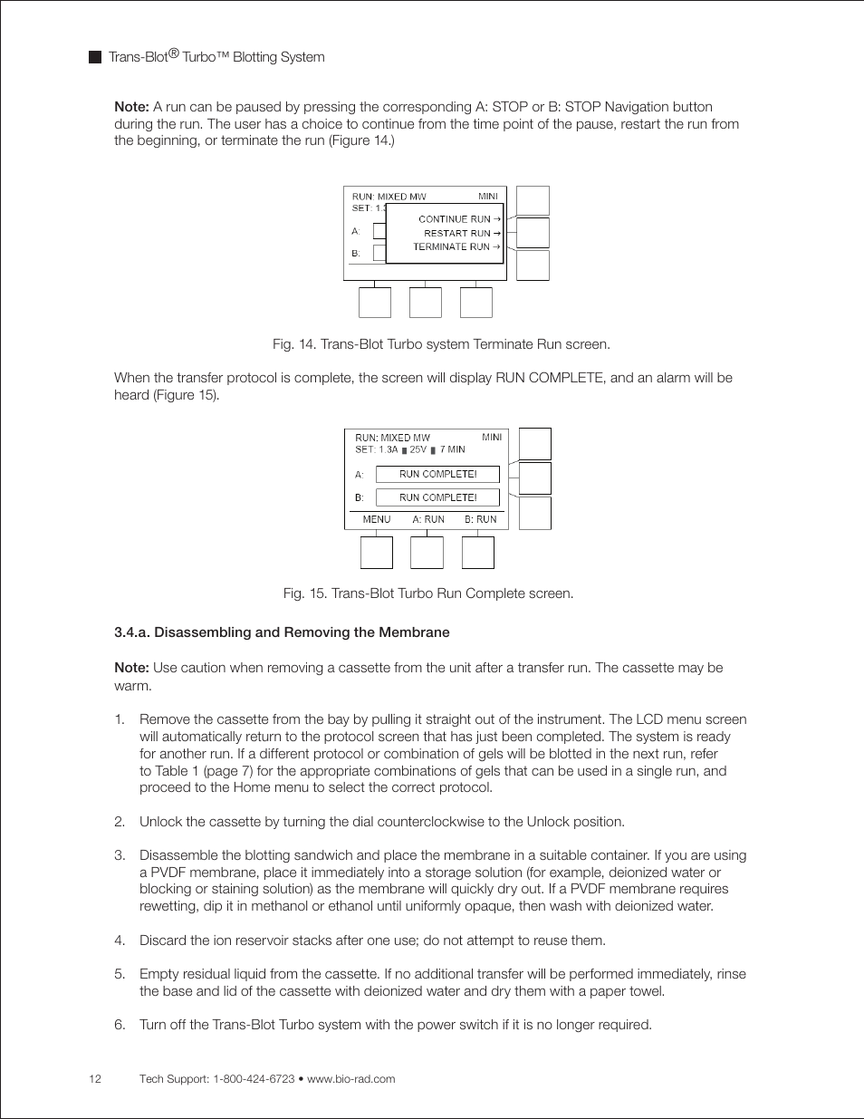 Bio-Rad Trans-Blot® Turbo™ Transfer System User Manual | Page 24 / 40