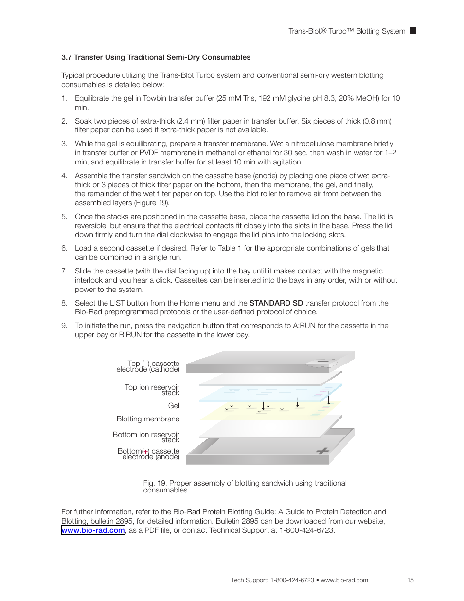 Bio-Rad Trans-Blot® Turbo™ Transfer System User Manual | Page 27 / 40