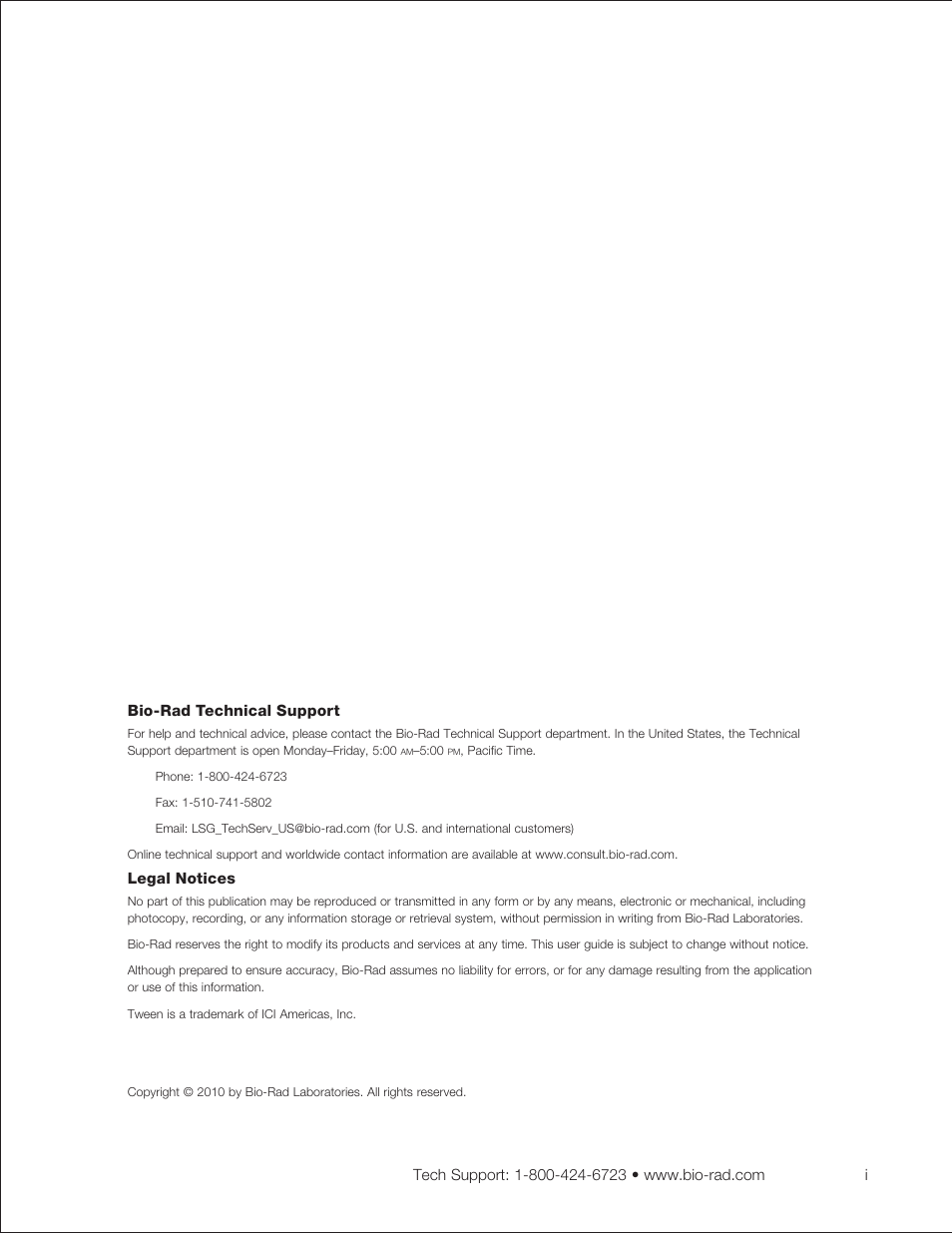 Bio-Rad Trans-Blot® Turbo™ Transfer System User Manual | Page 3 / 40
