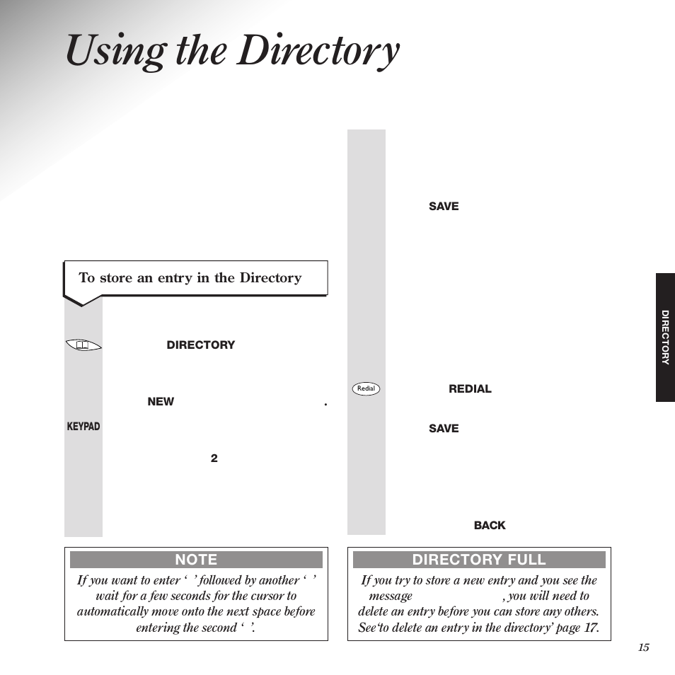 Using the directory | Black Box 2010 User Manual | Page 17 / 43