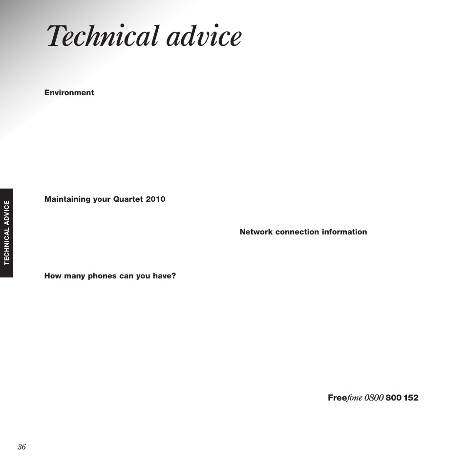 Technical advice | Black Box 2010 User Manual | Page 38 / 43