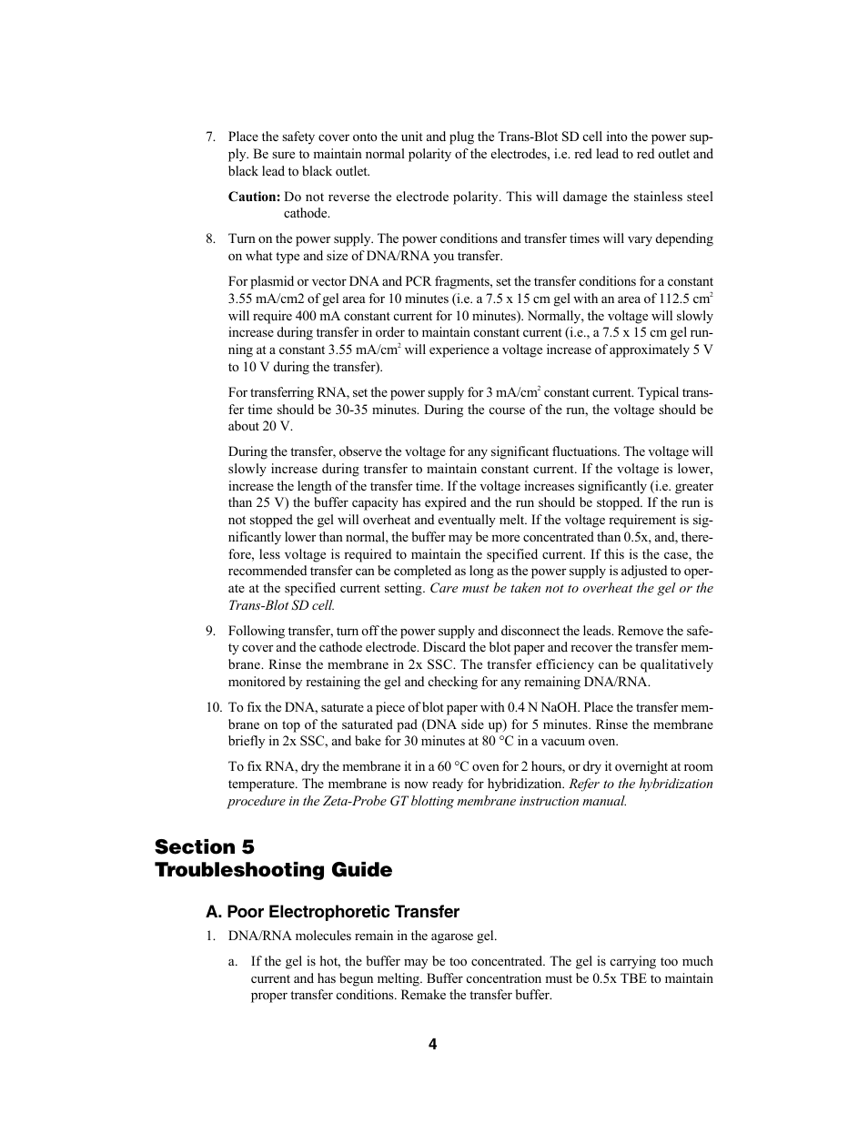 Bio-Rad Trans-Blot® SD Semi-Dry Transfer Cell User Manual | Page 7 / 12