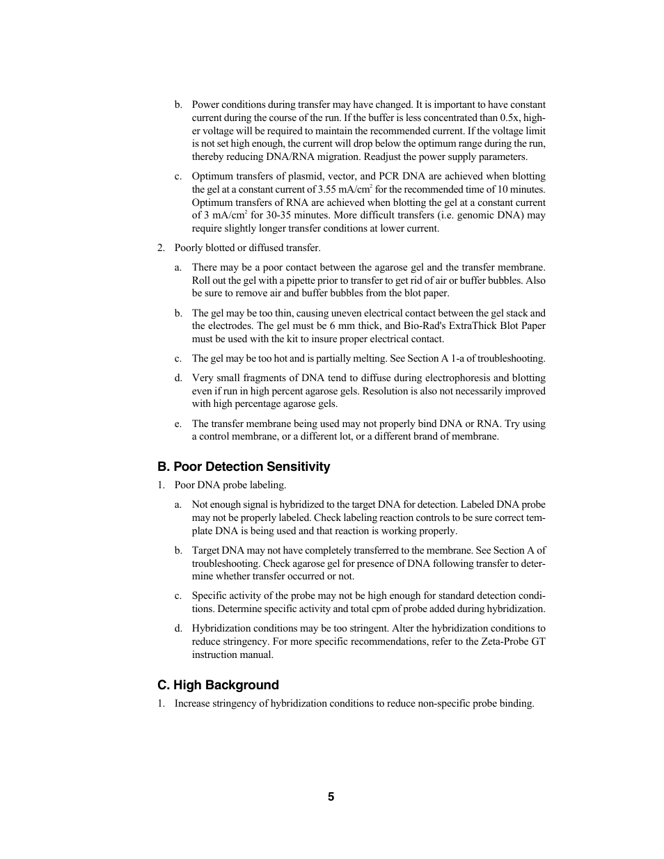 Bio-Rad Trans-Blot® SD Semi-Dry Transfer Cell User Manual | Page 8 / 12