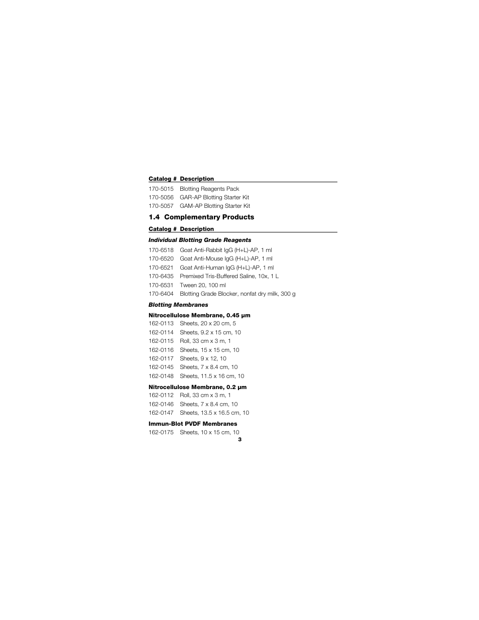 Bio-Rad Immun-Star™ AP Chemiluminescence Kits User Manual | Page 6 / 35