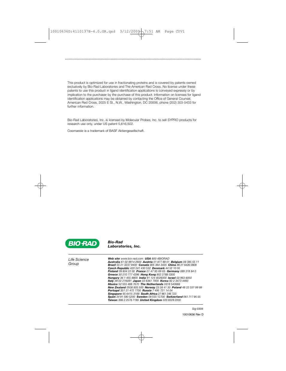 Bio-Rad ProteoMiner Protein Enrichment Kits User Manual | Page 22 / 22