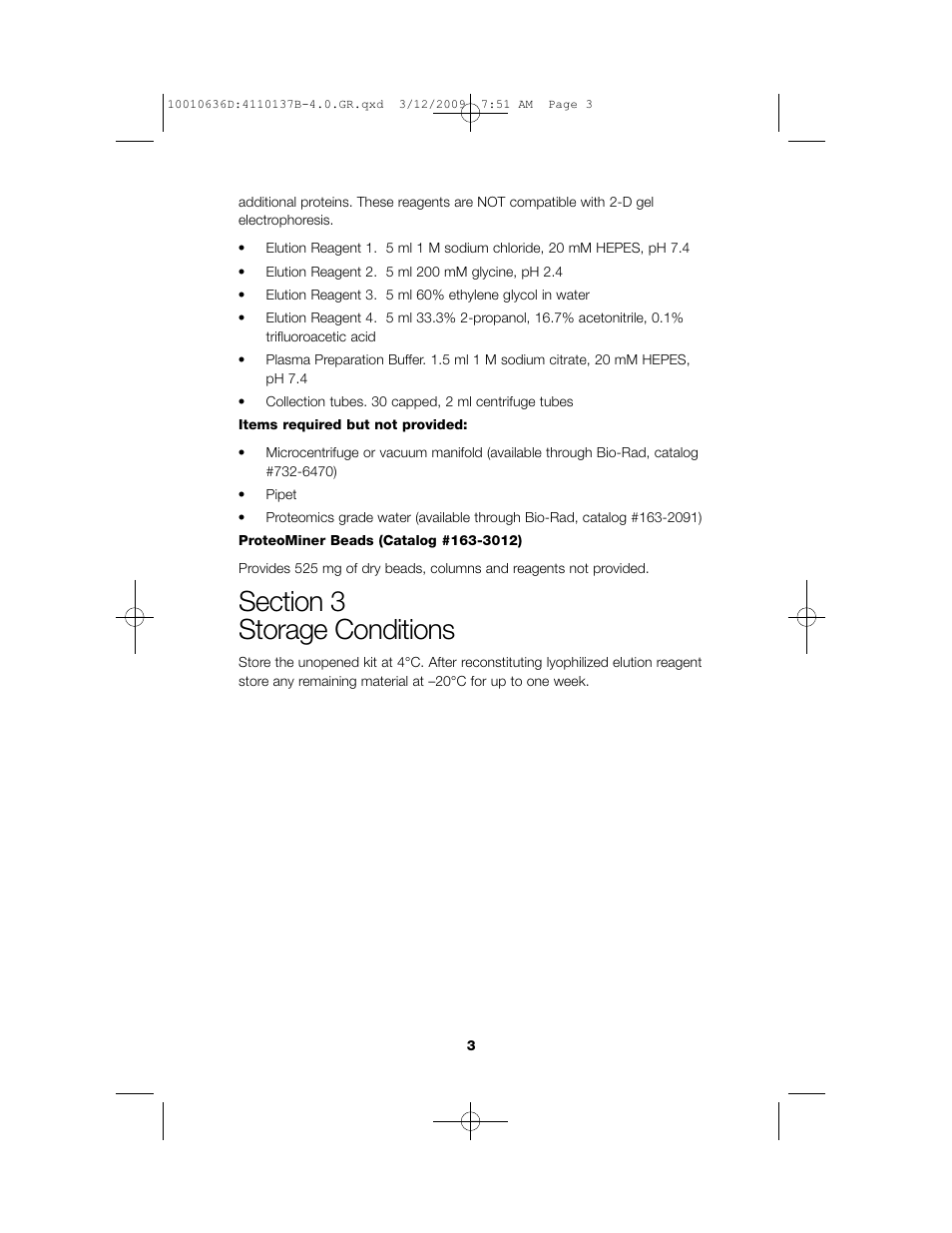 Bio-Rad ProteoMiner Protein Enrichment Kits User Manual | Page 5 / 22