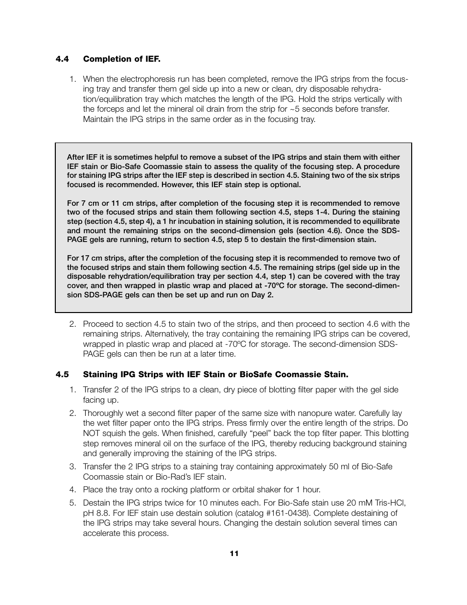 Bio-Rad ReadyPrep™ 2-D Starter Kit User Manual | Page 13 / 28