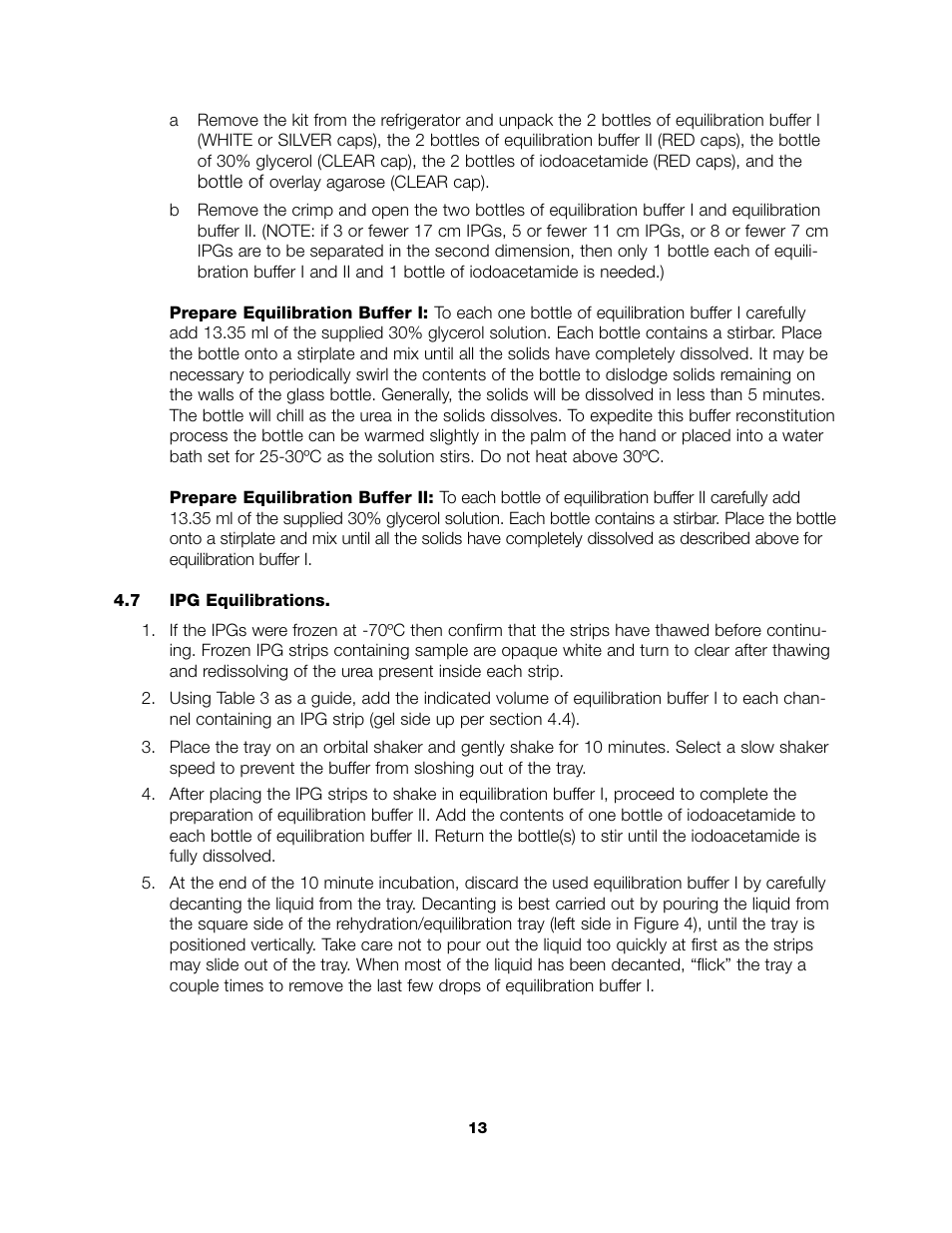 Bio-Rad ReadyPrep™ 2-D Starter Kit User Manual | Page 15 / 28