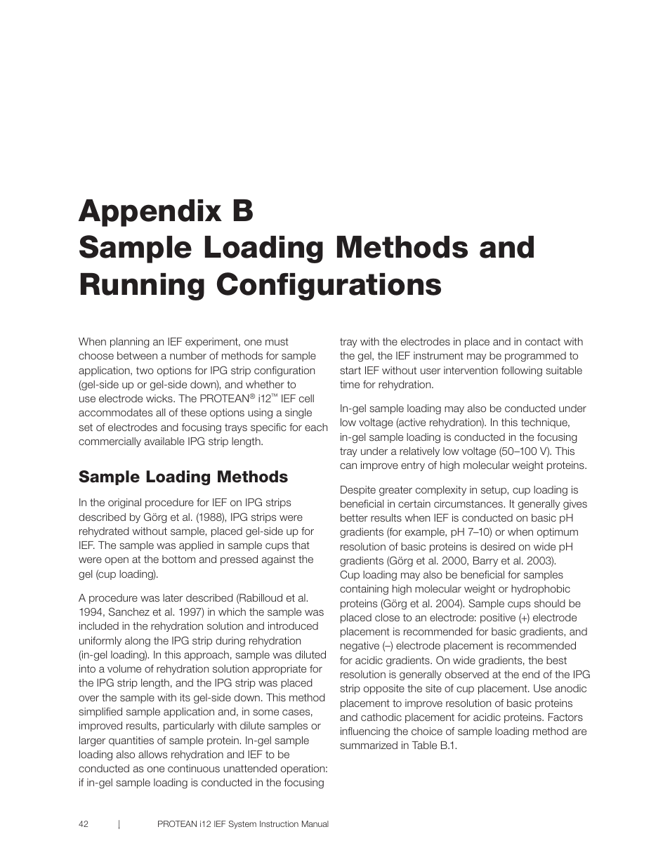 Sample loading methods | Bio-Rad PROTEAN® i12™ IEF System User Manual | Page 46 / 60