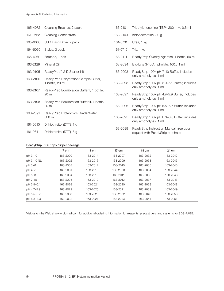 Bio-Rad PROTEAN® i12™ IEF System User Manual | Page 58 / 60