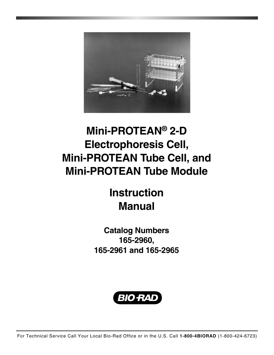 Bio-Rad Model 225 Tube Gel Casting Stand User Manual | 20 pages