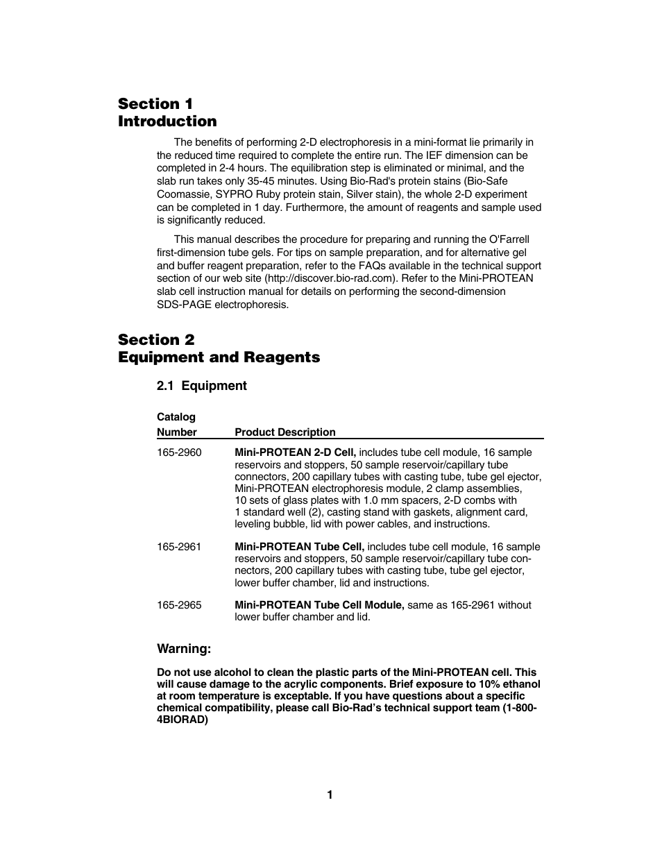 Bio-Rad Model 225 Tube Gel Casting Stand User Manual | Page 4 / 20