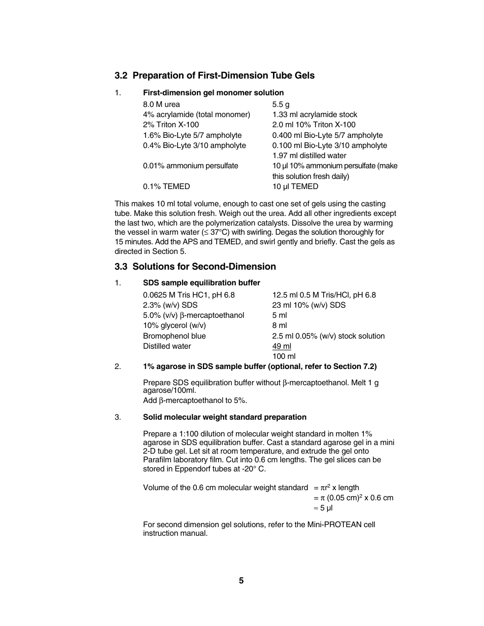 Bio-Rad Model 225 Tube Gel Casting Stand User Manual | Page 8 / 20