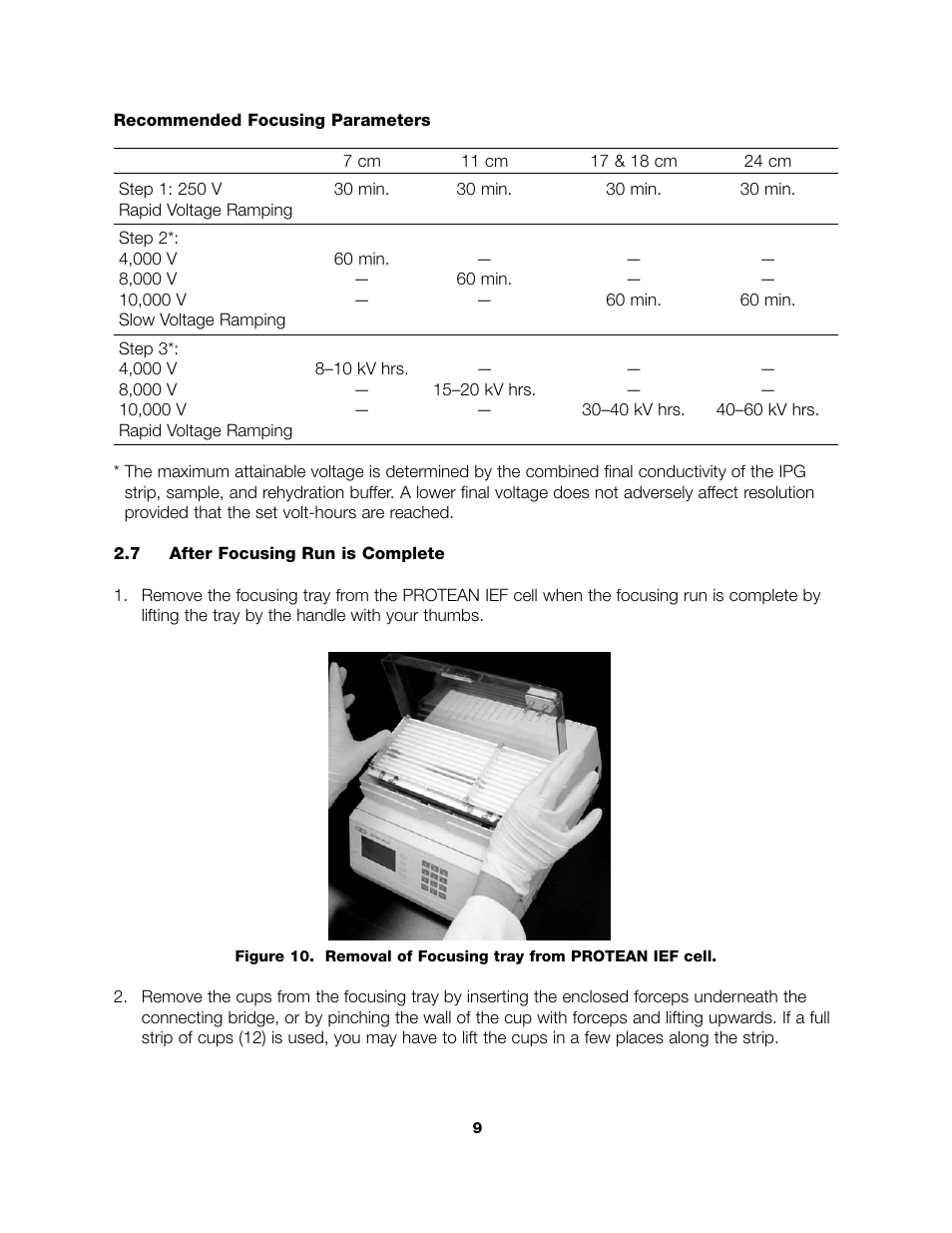 Bio-Rad PROTEAN® IEF Cell Accessories User Manual | Page 11 / 16