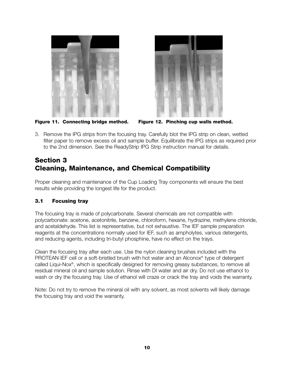 Bio-Rad PROTEAN® IEF Cell Accessories User Manual | Page 12 / 16