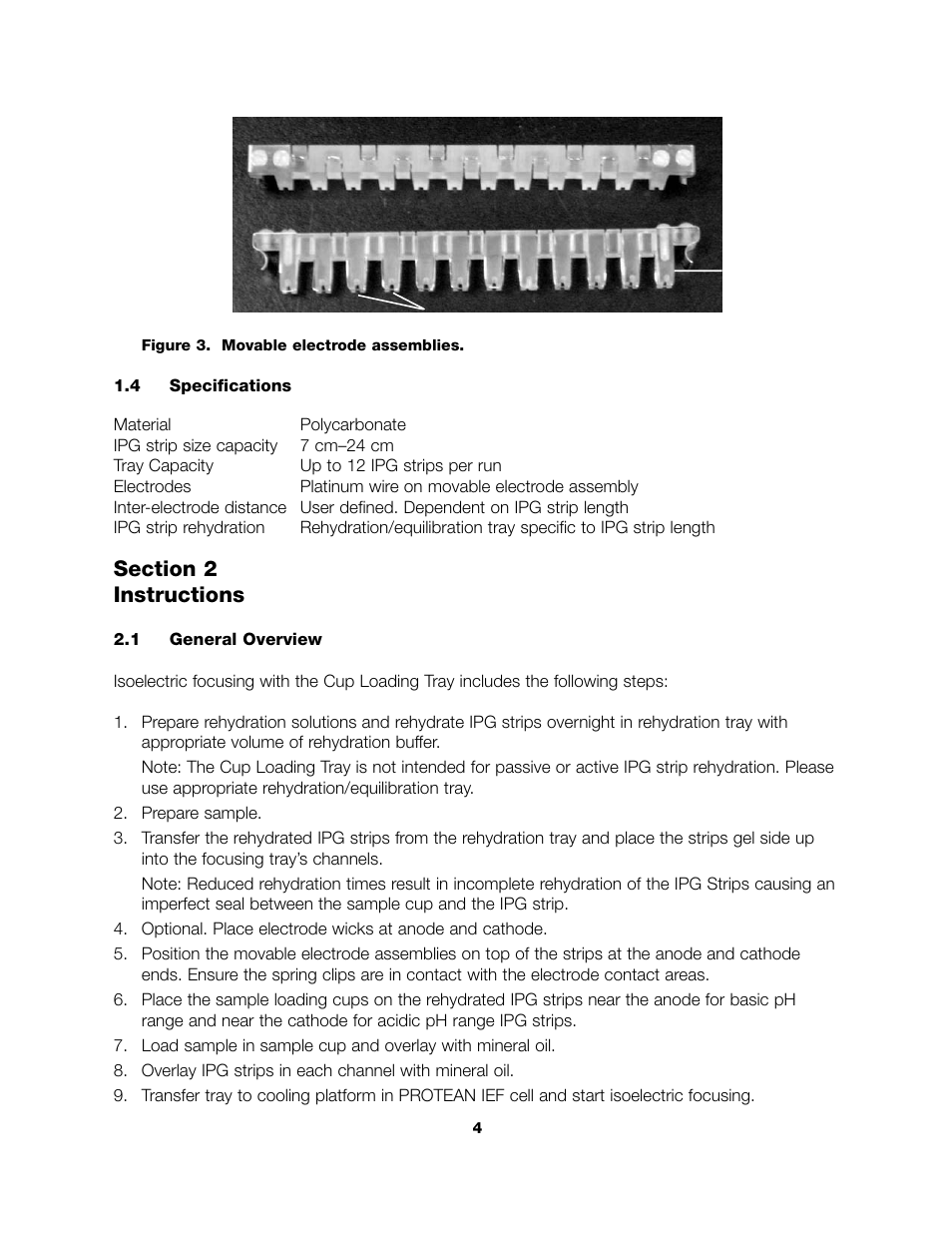 Bio-Rad PROTEAN® IEF Cell Accessories User Manual | Page 6 / 16