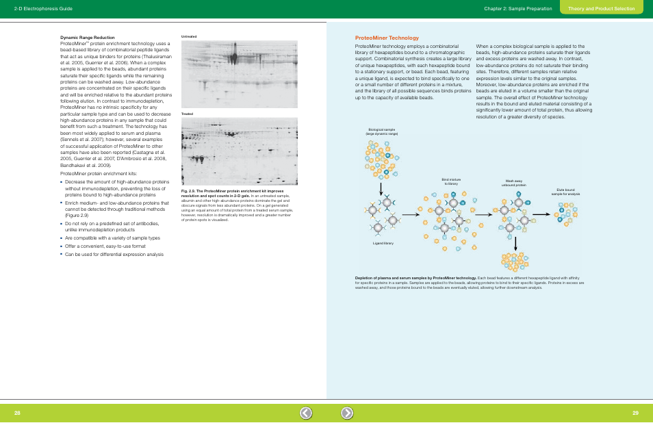 Dynamic range reduction, Proteominer technology, Proteominer | Are compatible with a variety of sample types, Offer a convenient, easy-to-use format, Can be used for differential expression analysis | Bio-Rad GS-900™ Calibrated Densitometer User Manual | Page 16 / 72