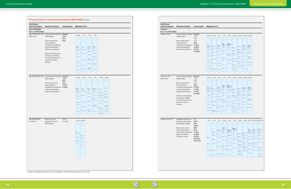 Precast gels for second-dimension sds-page | Bio-Rad GS-900™ Calibrated Densitometer User Manual | Page 26 / 72