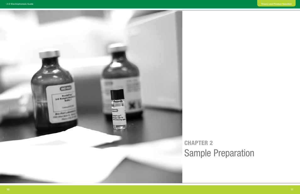 Chapter 2 sample preparation, Sample preparation, Chapter 2 | Bio-Rad GS-900™ Calibrated Densitometer User Manual | Page 7 / 72